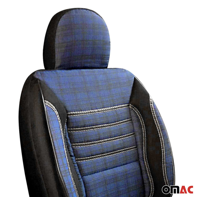 Schonbezüge Sitzschoner Sitzbezüge für VW Caddy 2003-2025 Schwarz Blau 1 Sitz