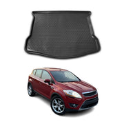 Kofferraummatte Kofferraumwanne für Ford Kuga I 2008-2012 Gummi TPE Schwarz