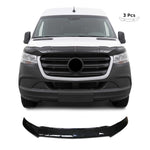 Motorhaube Deflektor Steinschlagschutz für Mercedes Sprinter W907 2018-2026 3tlg