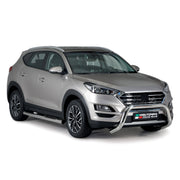 Frontbügel Frontschutzbügel für Hyundai Tucson 2018-2021 ø76mm Stahl Silber
