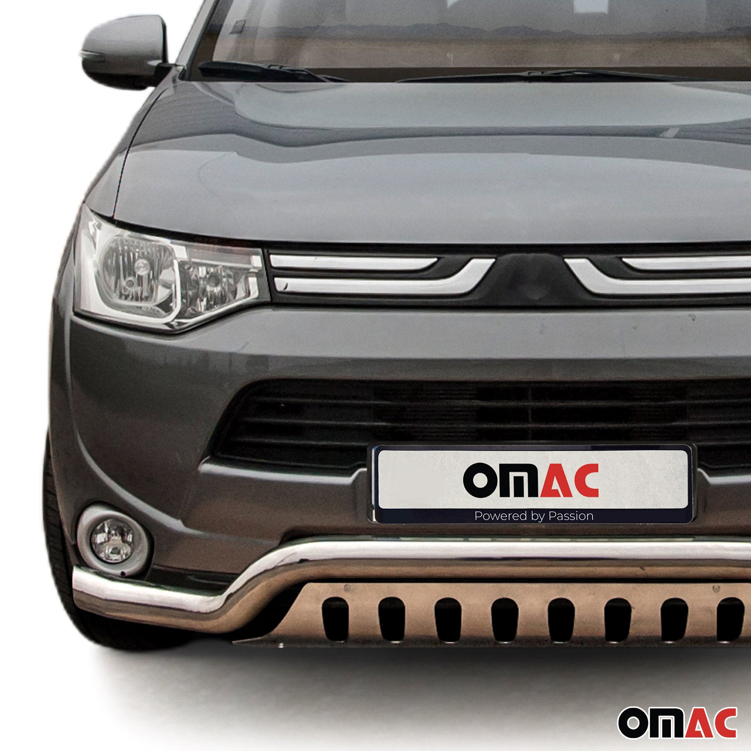 Frontbügelschutz Frontschutzbügel für Mitsubishi Outlander 2012-2015 Grau ABE