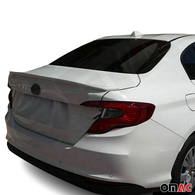Heckspoiler Dachspoiler für Fiat Tipo 2015-2025 Stufenheck Lackiert ABS Weiß