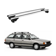 Dachträger Grundträger für Audi 100 Avant 1983-1991 TÜV Aluminium Silber 2tlg