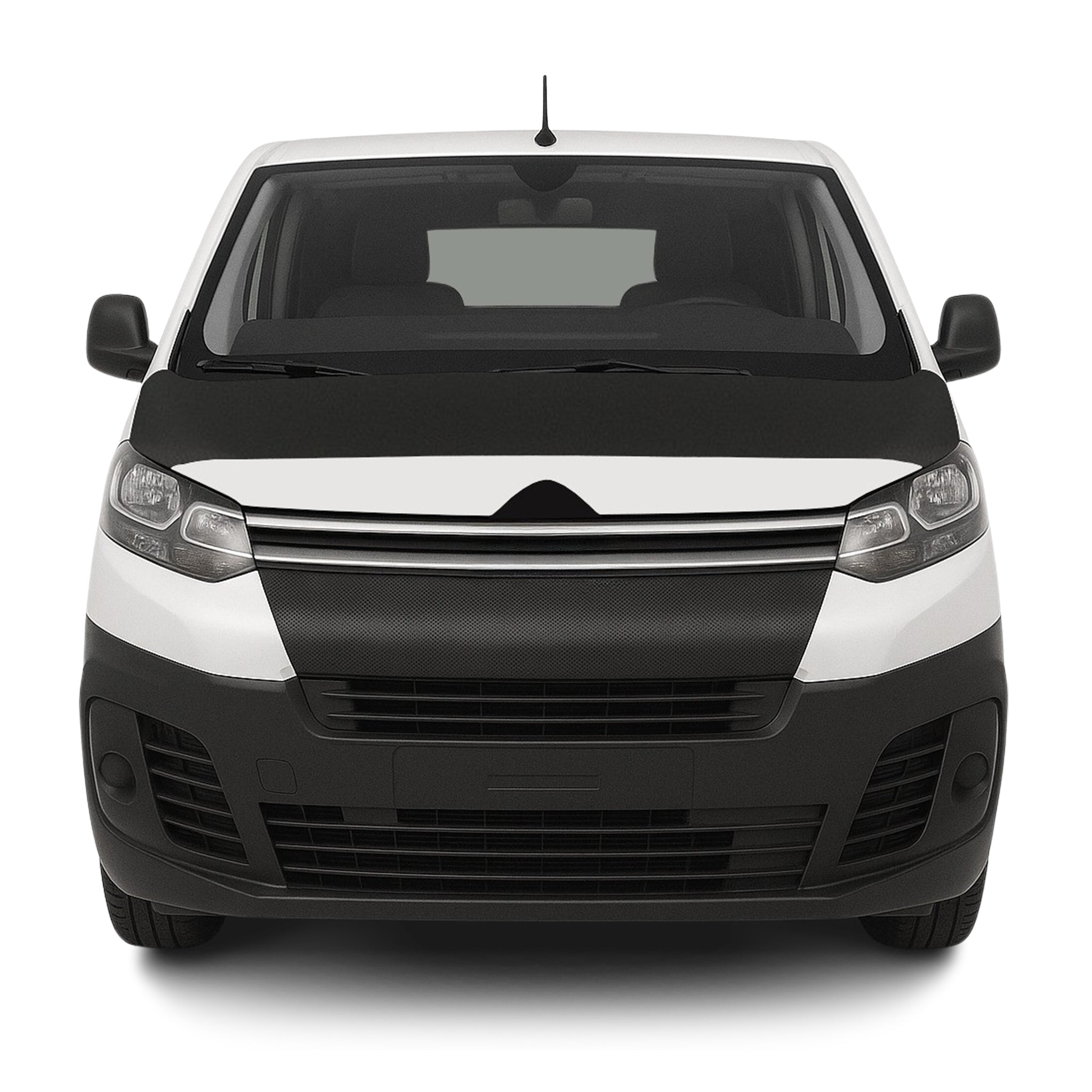 Haubenbra Bonnet Bra Steinschlagschutz für Citroen Jumpy 2016-2026 Schwarz 1tlg