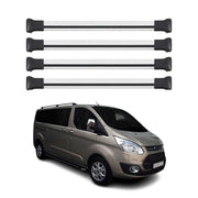 Dachträger für Ford Transit Custom / Tourneo Custom 2012-2023 75kg Alu Silber 4x