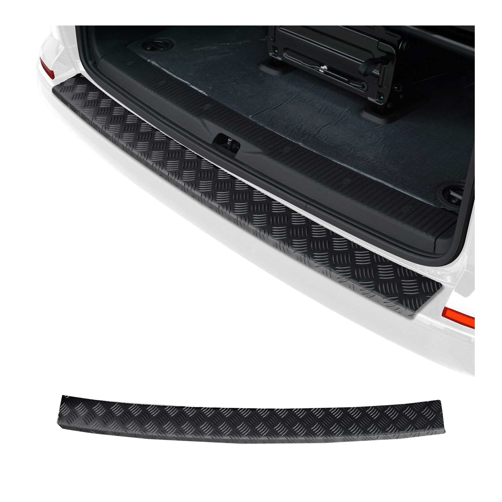 Ladekantenschutz für VW T5 Transporter Multivan Caravelle 2003-2015 Alu Schwarz