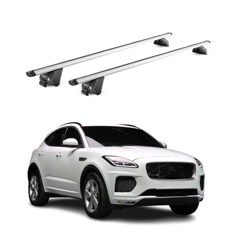 Dachträger Grundtäger für Jaguar E-Pace 2017-2025 100kg Alu Silber 2tlg ABE