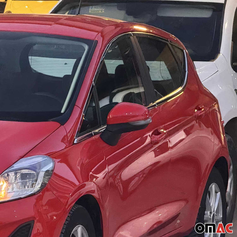 Window strips decorative strips for Ford Fiesta 2017-2021 stainless steel chrome 16 pieces