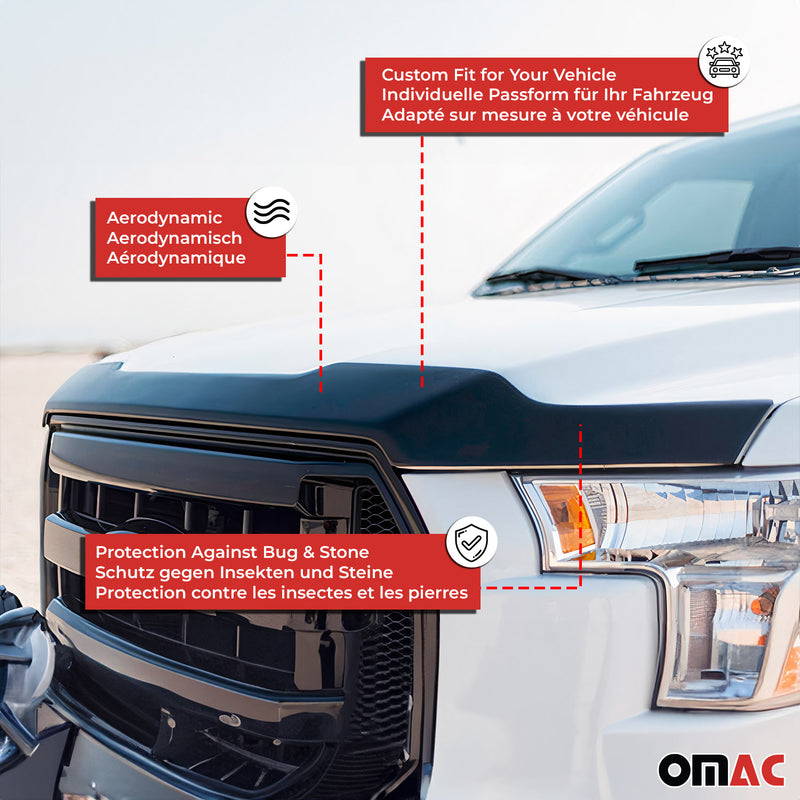 Motorhaube Deflektor Insekten Steinschlagschutz für Isuzu D-Max 2019-2025 ABS