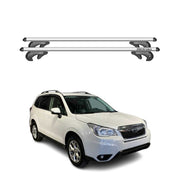 Menabo Dachträger Grundtäger für Subaru Forester IV 2013-2018 90kg Alu Grau 2x