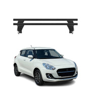 Menabo Dachträger Grundtäger für Suzuki Swift mk3 2017-2024 50kg Alu Schwarz 2x