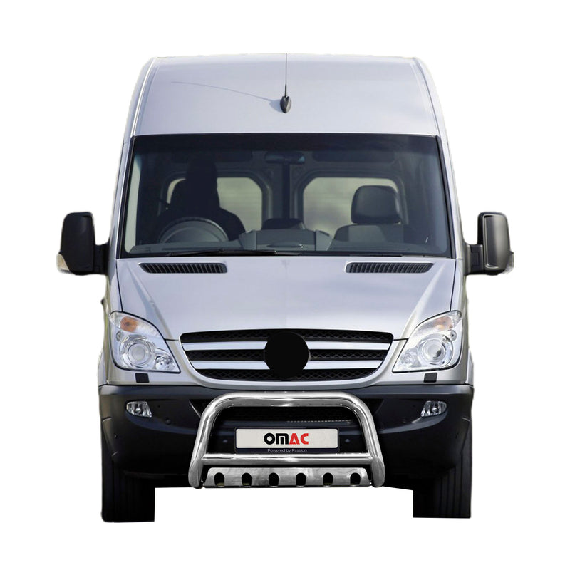 Frontbügel Frontschutzbügel für Mercedes Sprinter 906 2006-2018 ABE Stahl Silber