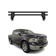 Menabo Dachträger Grundtäger für RAM 1500 2010-2017 50kg Aluminium Schwarz 2 tlg