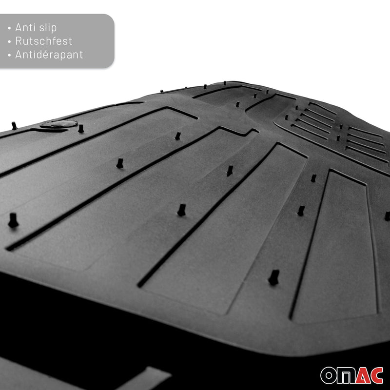 Mitsubishi Fußmatten Zuschneidbar Gummi Schwarz 4 tlg