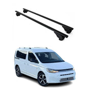 Dachträger Grundtäger für VW Caddy 2020-2026 75kg Metall Schwarz 2 tlg