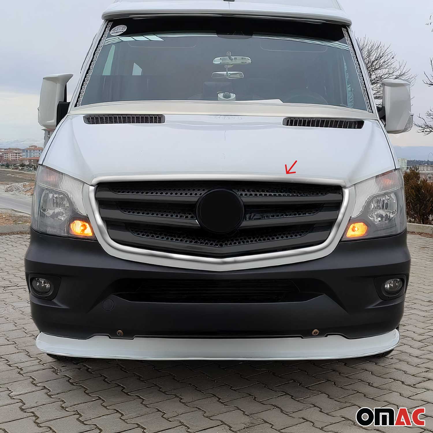Kühlergrill Grillleisten für Mercedes Sprinter W906 2013-2020 Gebürstet Chrom 2x