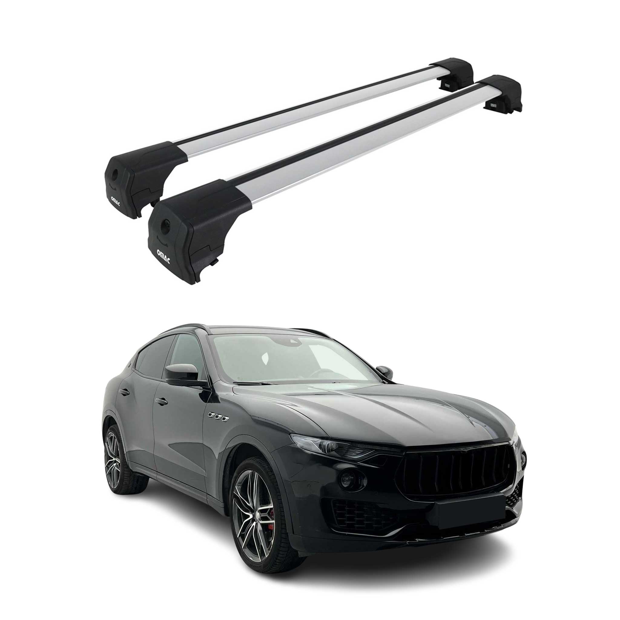 Dachträger Gepäckträger für Maserati Levante 2016-2021 ABE Aluminium Grau