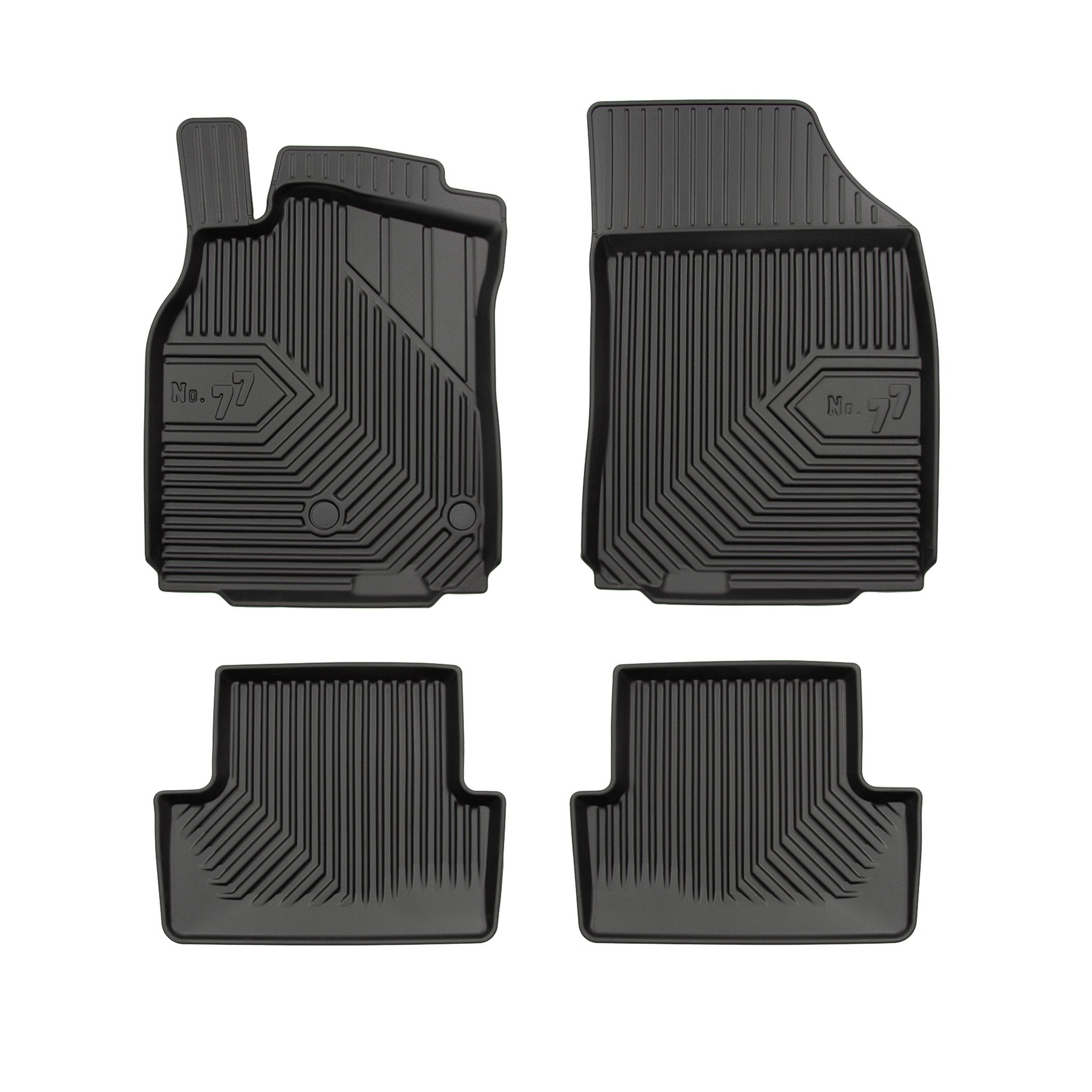 Fußmatten Gummimatten für Renault Megane III 2008-2016 außer Coupe Schwarz 4 tlg