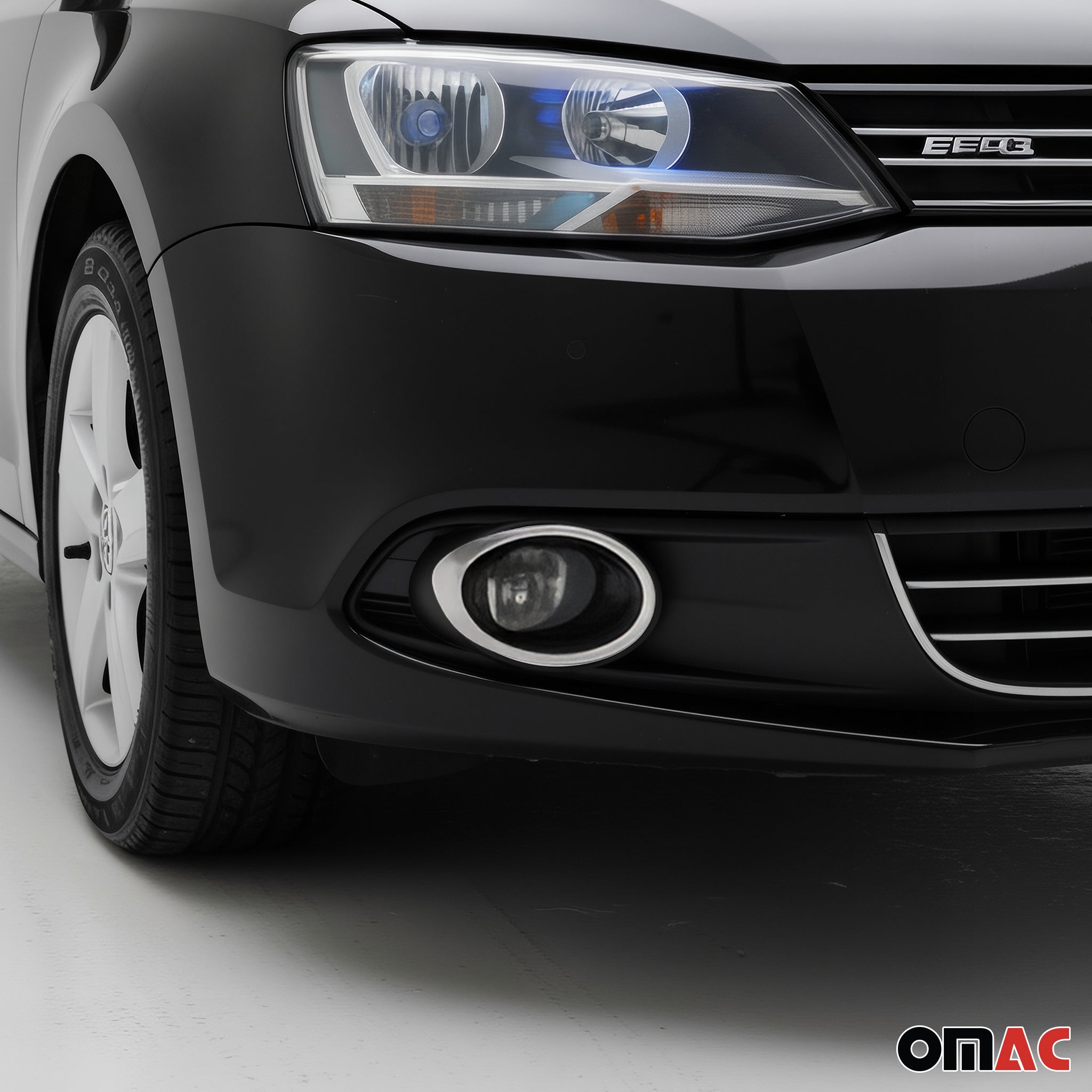 Nebelscheinwerfer Rahmen Umrandung für VW Jetta 2010-2014 Edelstahl Chrom 2tlg