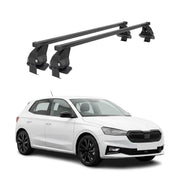 Menabo Dachträger Grundtäger für Skoda Fabia mk4 2022-2026 Schwarz Stahl 2tlg