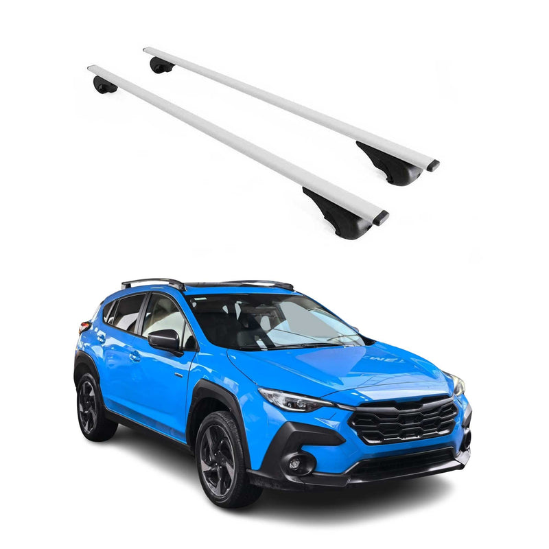 Dachträger Grundtäger für Subaru Crosstrek 2022-2025 75kg Metall Silber 2 tlg