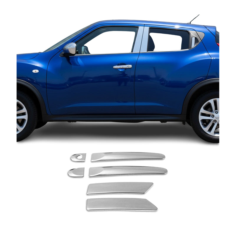 Türgriff Blende Chrom für Nissan Juke 2010-2019 Edelstahl Silber 6tlg