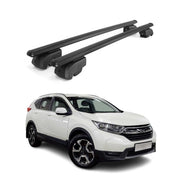 Dachträger Gepäckträger für Honda CR-V 2019-2023 ABE Aluminium Schwarz 2x