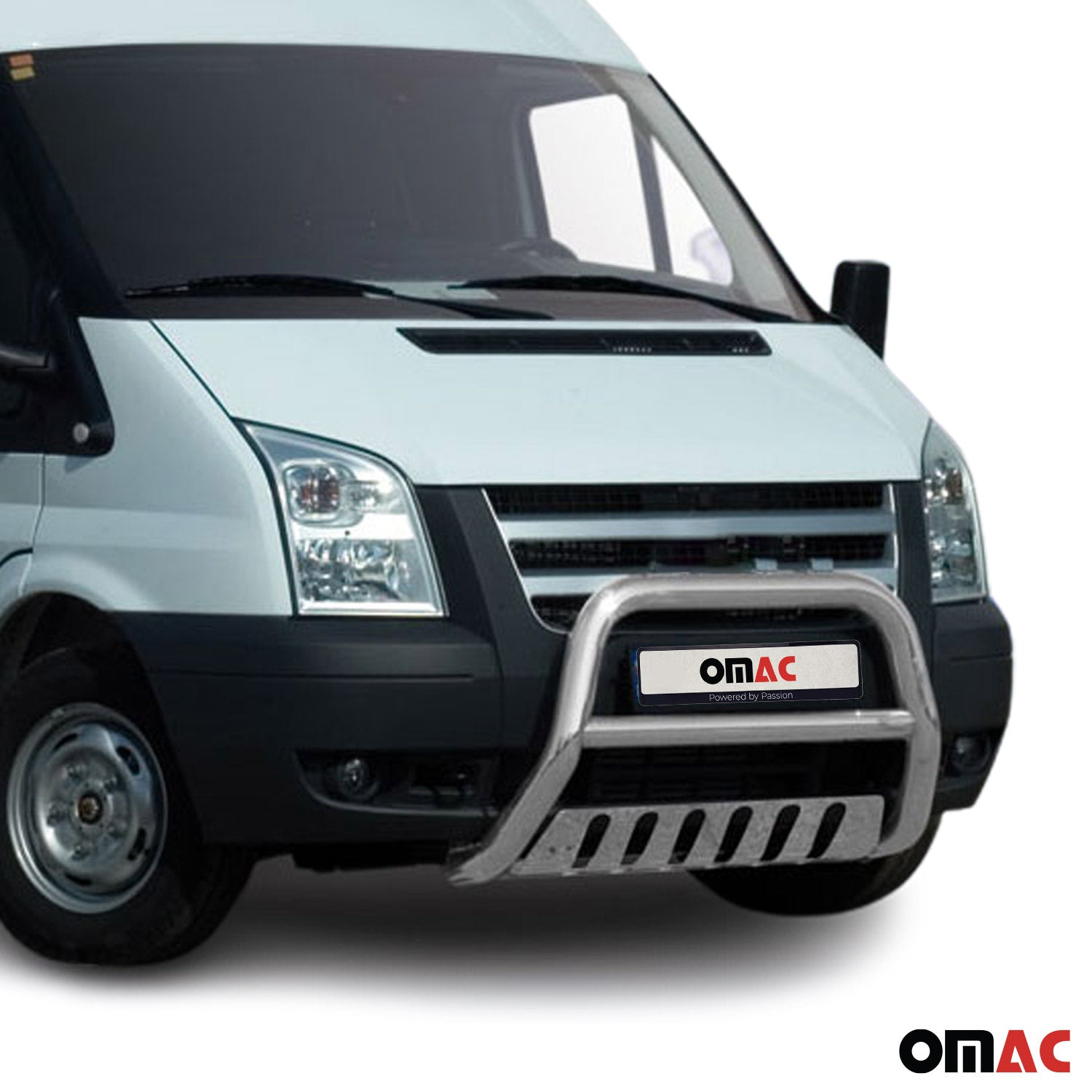 Frontbügel Frontschutzbügel für Ford Transit 2006-2014 mit ABE Stahl Silber