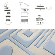 Innenraum Dekor Cockpit für BMW 3er E36 1990-2000 Aluminium Optik 20tlg