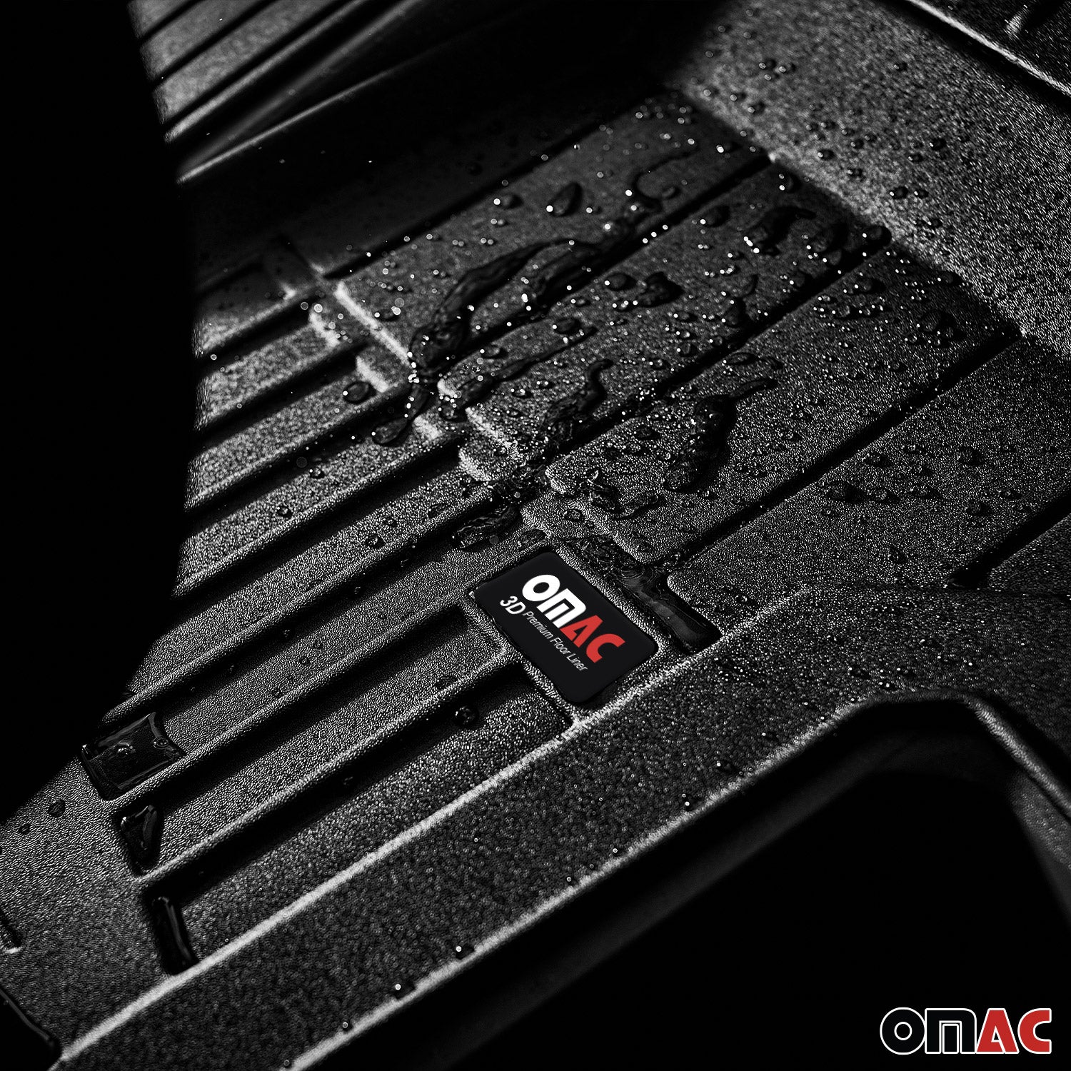 OMAC Gummi Fußmatten für Audi A8 D4 Lang version 2009-2017 Premium Gummi 4 tlg