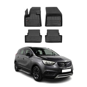 OMAC Gummi Fußmatten für Opel Grandland X 2017-2024 Premium Gummi Schwarz 4tlg