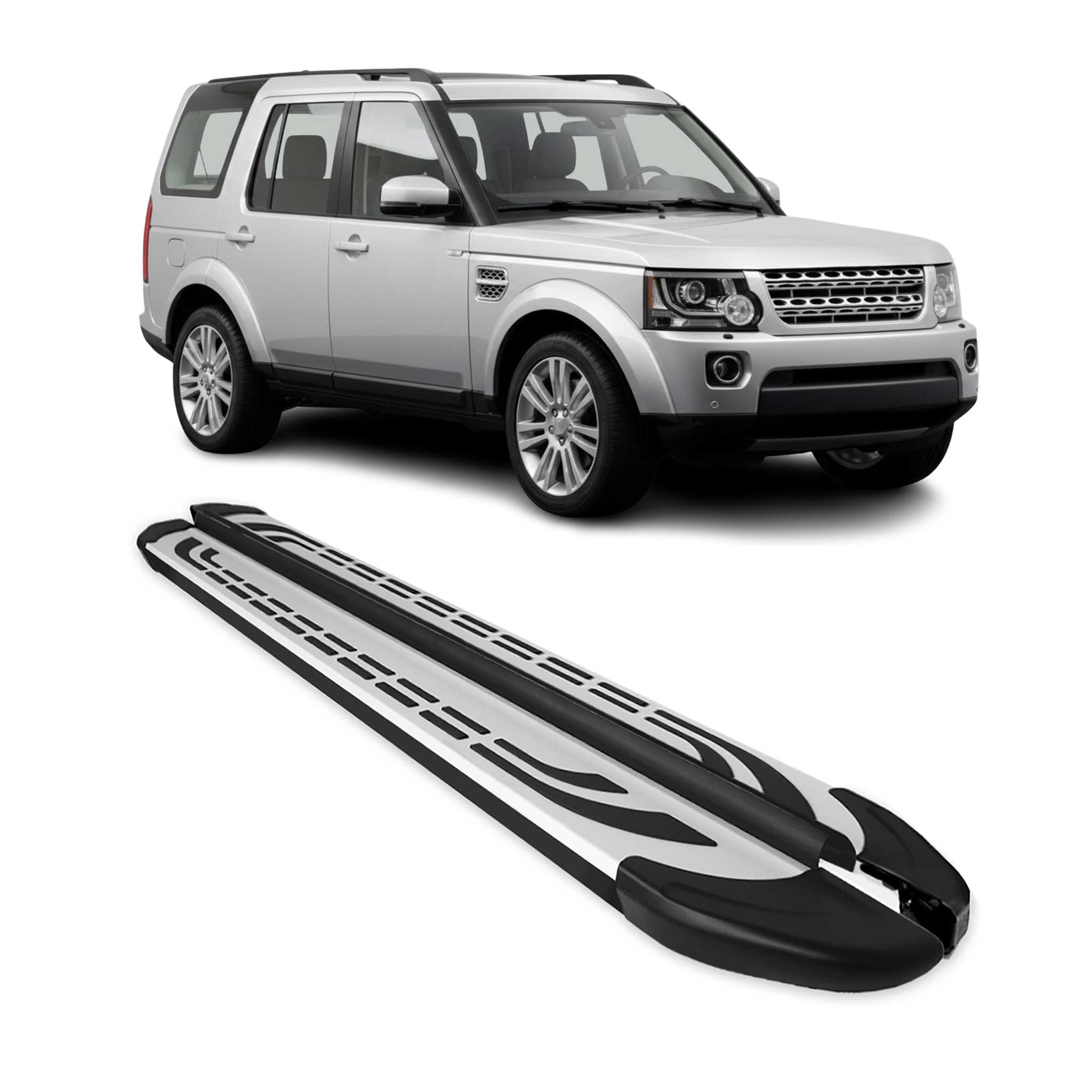 Trittbretter Seitenschweller für Land Rover Discovery 2009-2017 Schwarz Alu