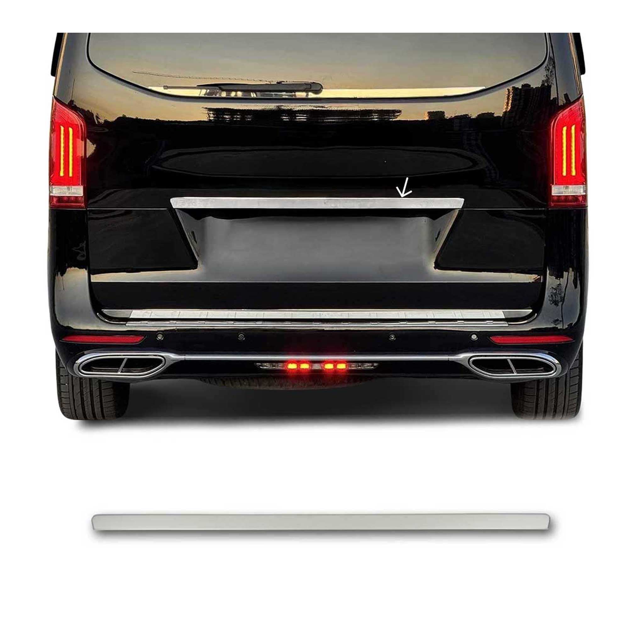 Heckklappe Kofferraumöffner für Mercedes Vito W447 2014-2026 Edelstahl Chrom