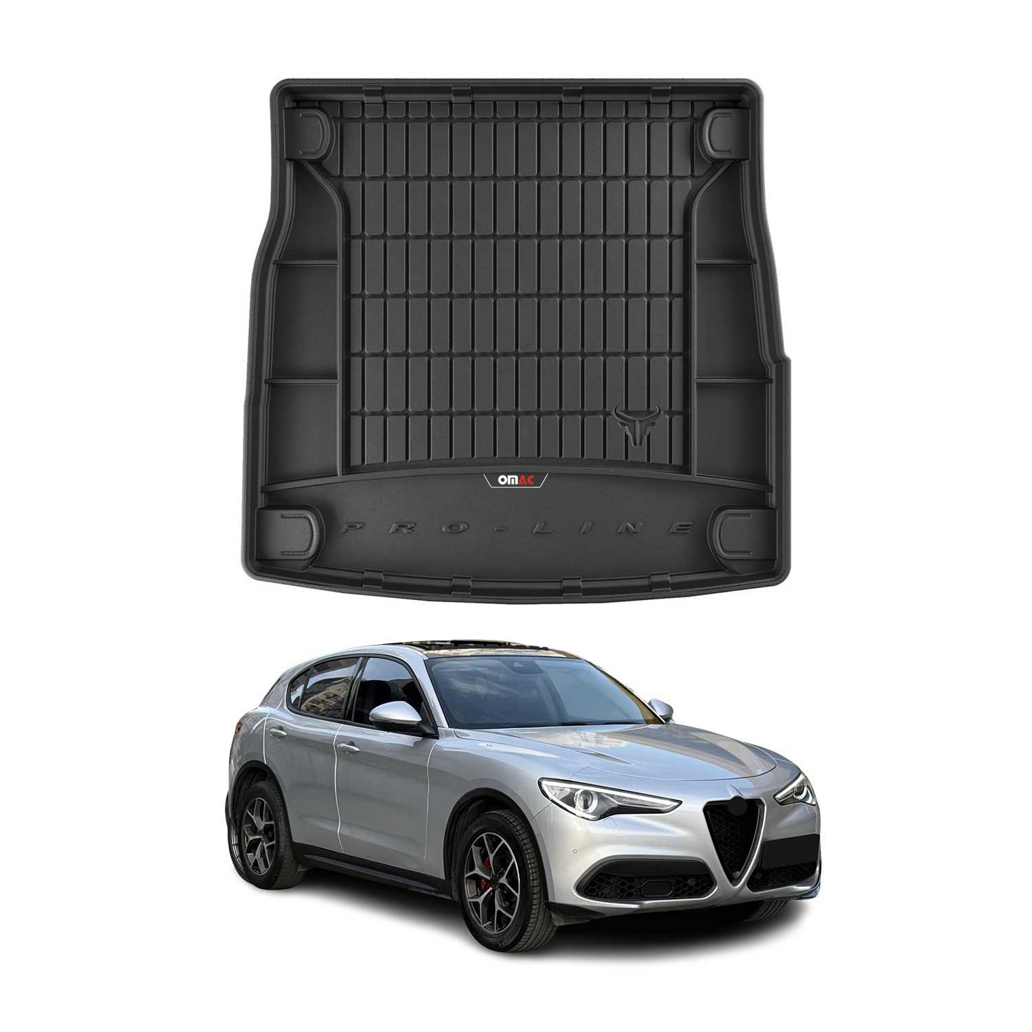 OMAC Gummi Kofferraumwanne für Alfa Romeo Stelvio 2016-2026 TPE Laderaumwanne