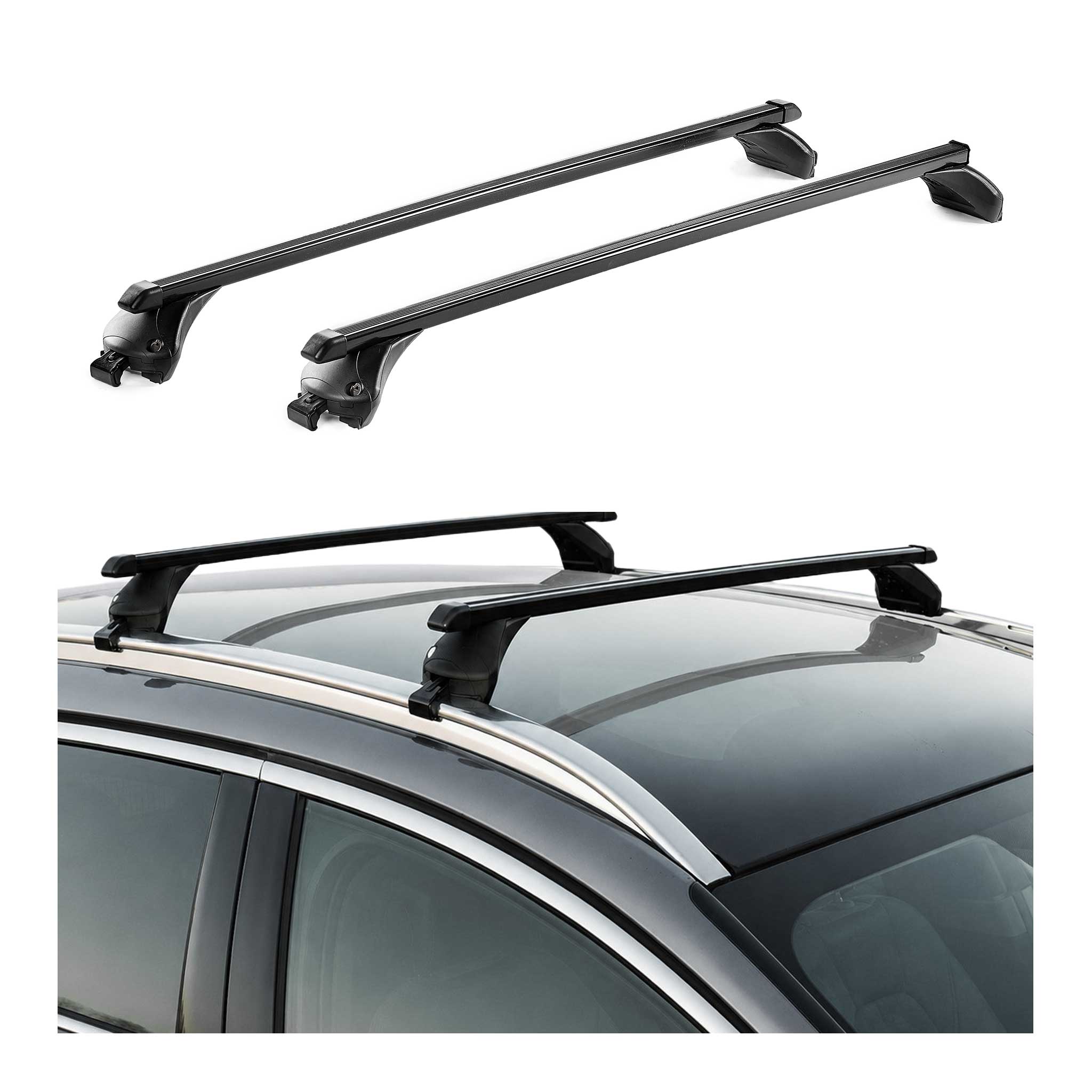 Quick Dachträger für BMW Serie 2 Gran Tourer (F46) 2015-23 Stahl Schwarz 2x