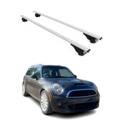 Dachträger Gepäckträger für Mini Clubman 2007-2014 Grundträger Metall Silber 2x