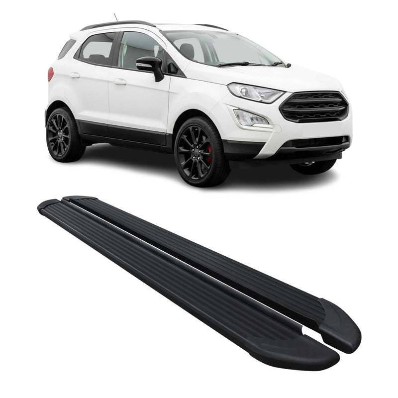 Seitenschweller Trittbretter Schweller für Ford Ecosport 2013-2024 Alu Schwarz