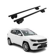 Dachträger Grundträger für Jeep Compass III 2025-2026 Stahl Schwarz 2tlg