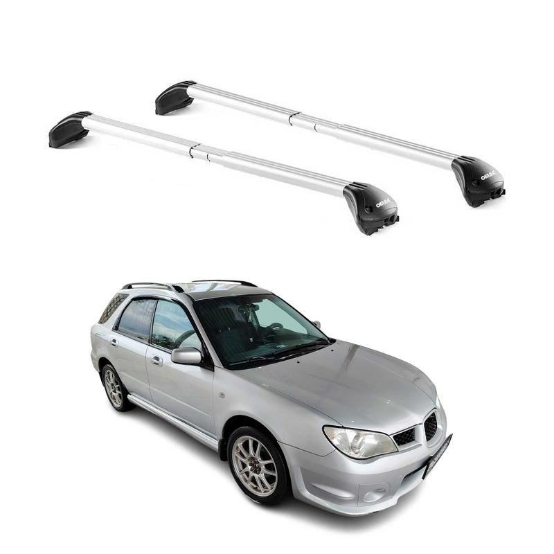 Dachträger für Subaru Impreza Kombi 1992-2011 5 tür 100kg Alu Silber 2x ABE