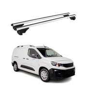 Dachträger Grundträger für Peugeot Partner mk3 2018-2026 TÜV Aluminium Silber 2x