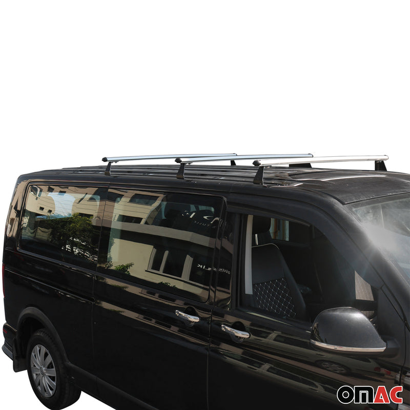 Dachträger Grundtäger für VW Transporter T5 2003-2015 75kg Alu Silber 3 tlg