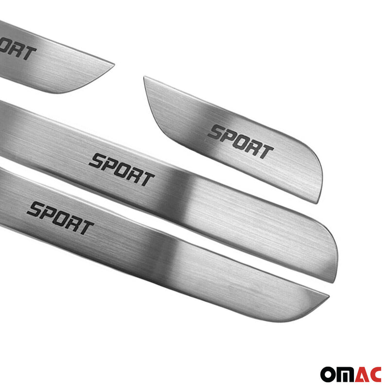 Einstiegsleisten Türschweller Sport für Volvo XC60 2017-2025 Edelstahl Silber 4x