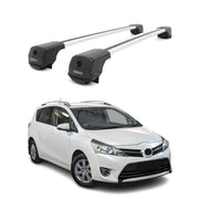 Dachträger Grundträger für Toyota Verso 2009-2018 Aluminium 75kg Grau 2tlg