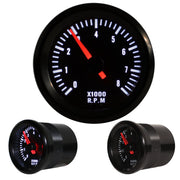 JOM Zusatzinstrument Drehzahlmesser 0-8.000RPM Schwarz Ø52mm Rally Schwarz