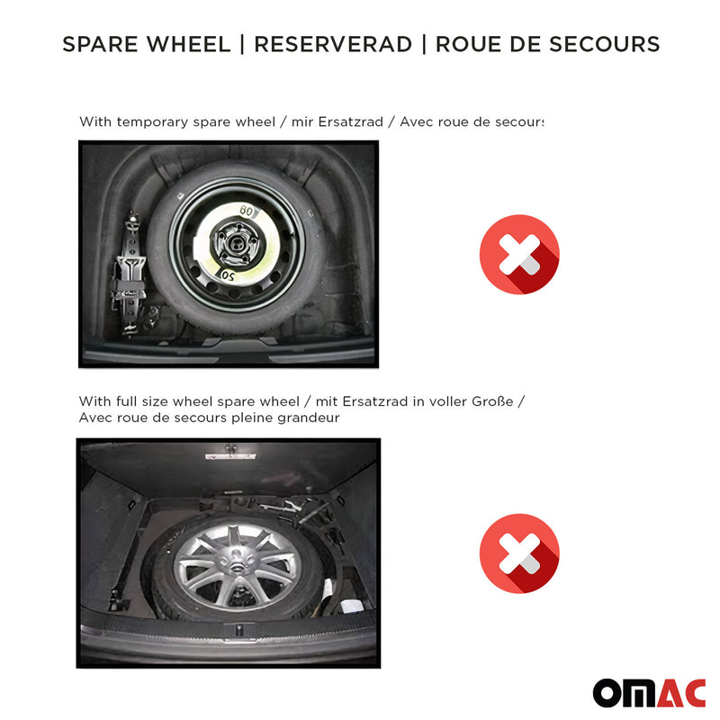 OMAC Gummi Kofferraumwanne für BMW 5er M5 Limo G30 F90 2017-2023 TPE Schwarz