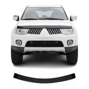 Motorhaube Deflektor Steinschlagschutz für Mitsubishi Pajero 2007-2021 Schwarz