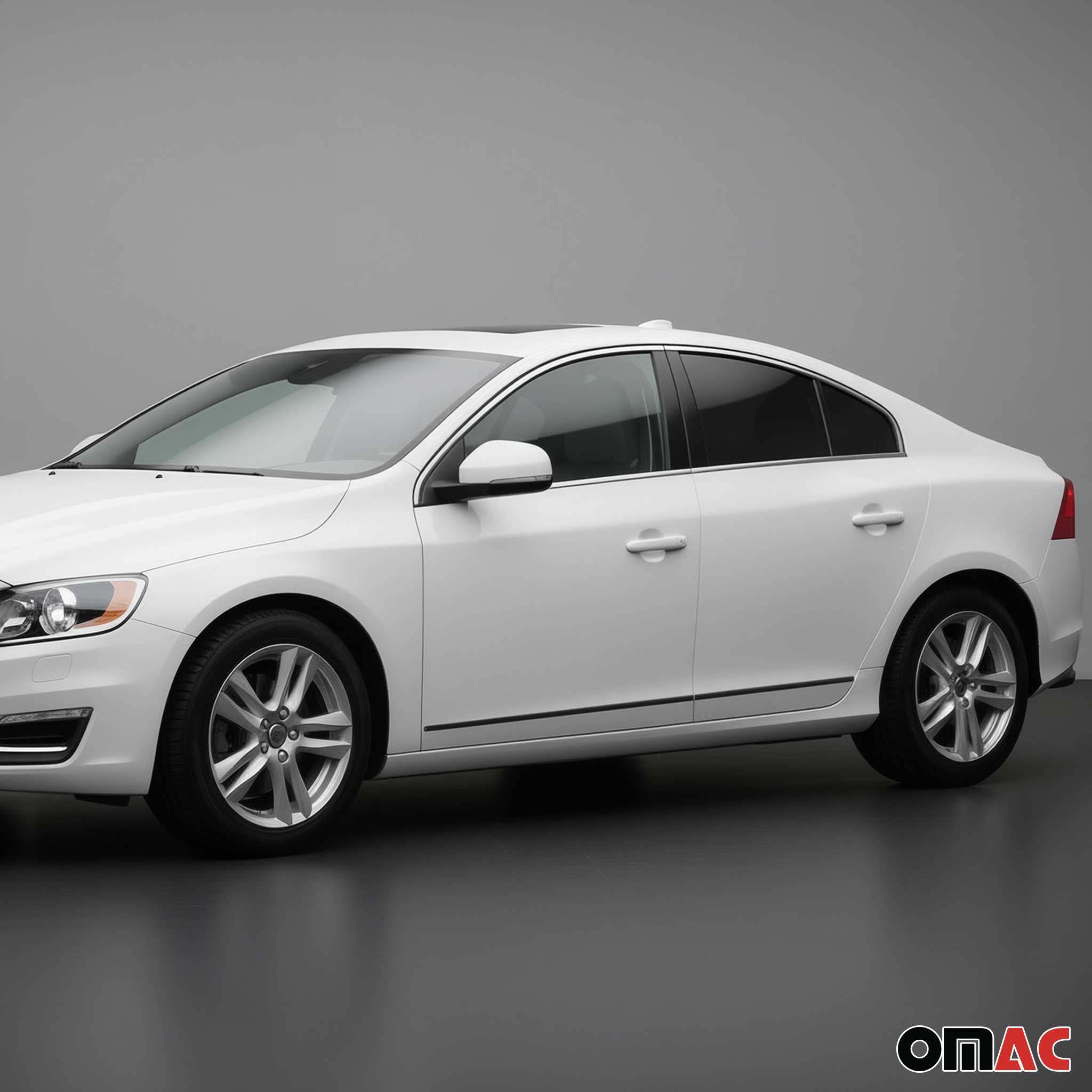 Seitentürleiste Türleisten für Volvo S60 II 2011-2018 Limo Aluminium Matt 4tlg