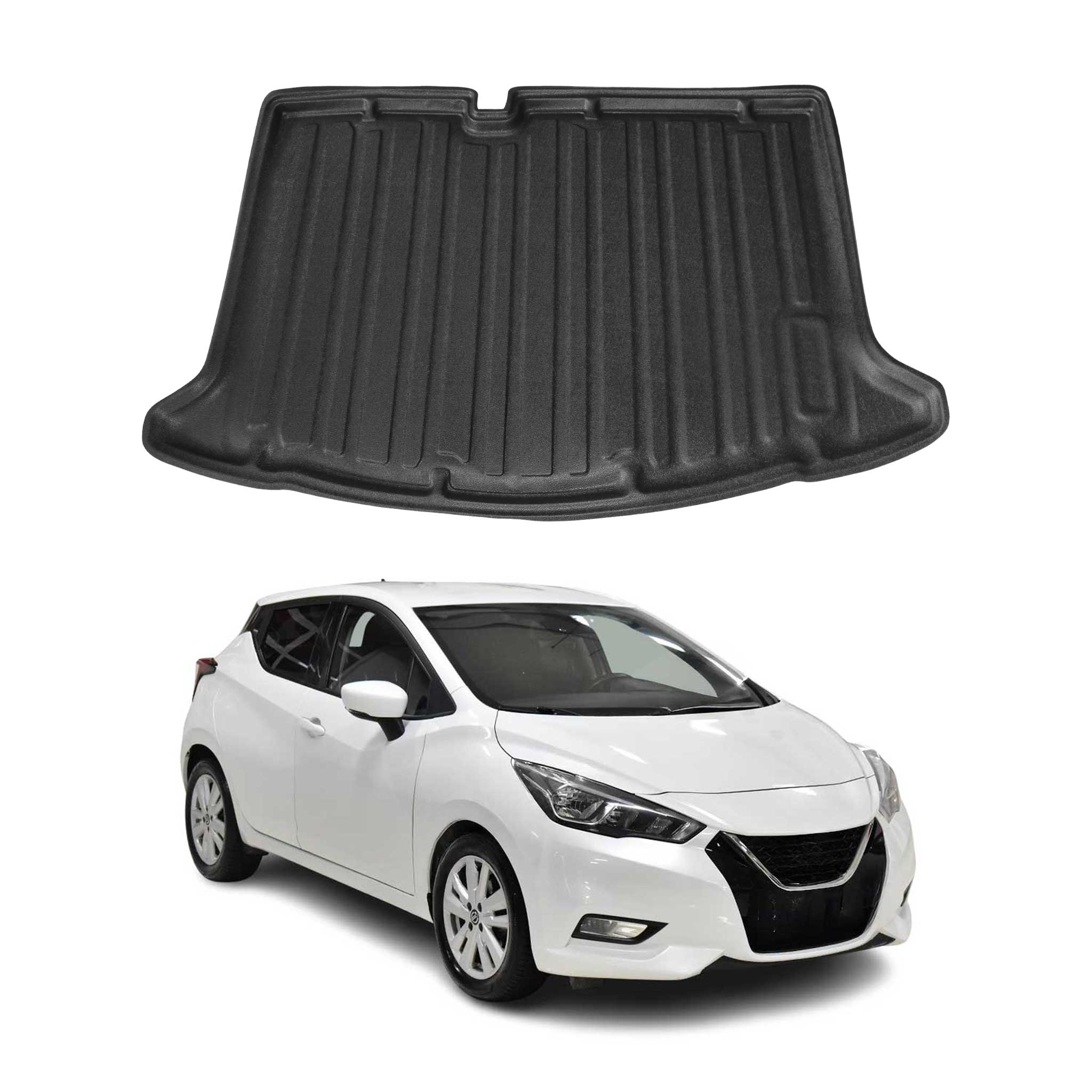 Kofferraumwanne Laderaumwanne für Nissan Micra K14 2017-2023 Gummi TPE Schwarz