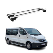 Dachträger Grundträger für Opel Vivaro A 2001-2014 TÜV Aluminium Silber 2tlg