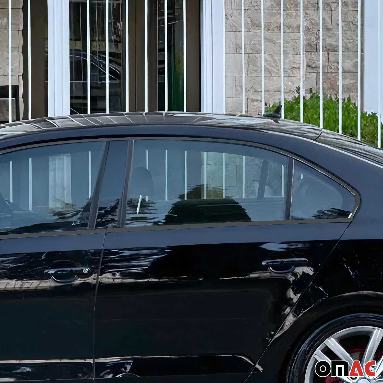 Fensterleisten Zierleisten für VW Jetta 2010-2018 Edelstahl Dunkel 12tlg